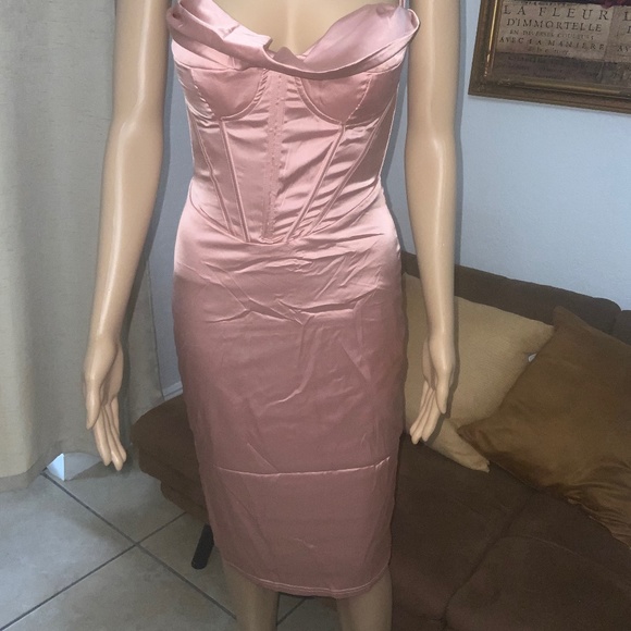 Corset Bodycon Spaghetti Slip Dress NWT - Picture 14 of 14